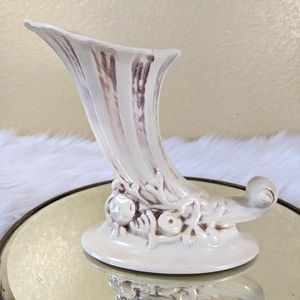 Redwing Pottery Vintage Cornucopia  Vase Planter Ceramic